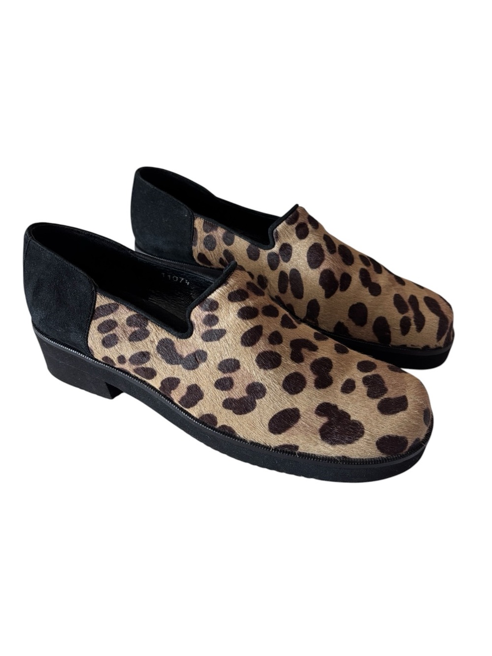 Donald J. Pliner 11074 Leopard Haircalf Slip-On Loafers Women’s Size 7N